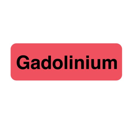 Nevs Position Labels - Gadolinium 1/2" x 1-1/2" White w/Red & Black XP-231